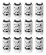 12 Stycken Lysrörsglimstarter 4-65W 200-250V LED Starter för LED-lysrör Starter Lysrör LED för Lysrör Neon T (FMY)
