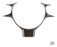 Kolfiber Bil Ratt Panel Skydd Trim för Toyota 86 Subaru BRZ 2017 2018 2019 2020 2021 Biltillbehör Interiör~00753