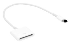 Lightning till 30-Pin Adapter med Kabel Sladd Synkroniseringsomvandlare Laddningsstöd för IPhone 13/13PM/12PM/11 PM/XS/8P/iPad/iPod[D] White