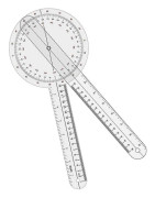 Digital Goniometer 360 Grader, Goniometer Fysioterapi - 12 Tum Transparent
