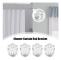 2/4/6 Pack Zinc Alloy Flange Rod Holders For Shower Curtain Rod, Closet Support, Heavy Duty Shower Curtain Rod Holder (19mm, 2pcs), 19mm, 2pcs