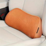 Lyxig Bil Svankstöd Sittdyna - Faux Suede, Memory Foam, Andningsbar Design för Alla Säsonger Orange