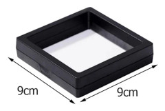 10 st 3D Flytande Displayställ Klar Smycken Halsband Armband Transparent Boxhållare Ring Hänge Fodral Behållare~00940