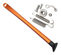 Sidostöd i aluminium för motorcykel, halkfritt parkeringsstöd för 8~16KTM XCW Orange