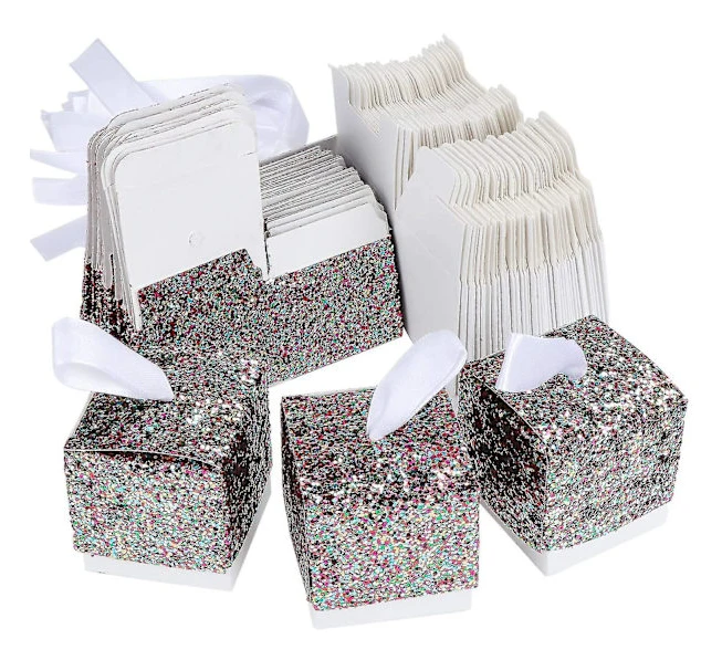 Presentförpackning Glitterpapperslådor 25 st Multicolor