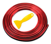 2 st 5m bilinredning lister, flexibel inredning linje trim