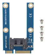 mSATA till SATA Adapterkort Mini SATA 7pin MPCIe Expansion Horisontell