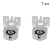 2~10 st T8 Lamphållare Ac 500v 2a G13-f41f Vit T8 Rör G13 Fluorescerande Lampa Led Lampa Plast Hållare Sockel Belysningstillbehör b hk 2pcs