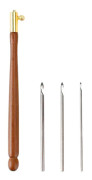 Broderinål med 3 nålar 1mm/1mm/1.2mm Broderipärlor N
