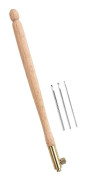 Smidig Broderi Virkning Fransk 70 100 120 Virknål DIY Virkning Stickning Wood