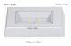 LED-displaybas med multi-läge belysning, silver, rektangulär, med USB-kabel för smycken, kristaller