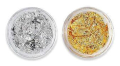 Nagelpaljetter Paillette Aluminium Oregelbundna Flingor Guld Pigment Nagelkonstdekorationer