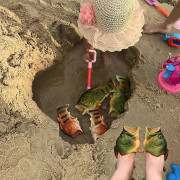 Fisktofflor Strandsandaler Halkfria Sandaler Kreativa Fisktofflor Herr och Dam Casual Sko green EU30*31