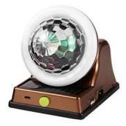 Solar Laddning Färgglad Magisk Boll RGB Atmosfärslampa, Solar-Discolampa