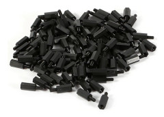 100 st M2 M3 M4 Nylon Plast Sexkantmutter Distans Skruv Mutter