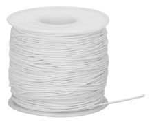 Elastisk tråd Polyestersträng DIY Smycken Halsband Armband Rep Hantverkstillbehör Vit 100m