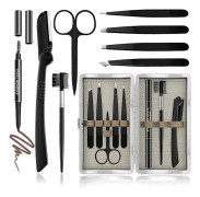 Kit, 8-i-1, Multifunktionellt ögonbrynspincettset, ögonbrynsformning,