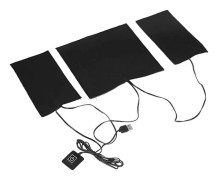 USB Uppvärmd Filt 3 Nivåer Justerbar Temperatur Tvättbar Kolfiber Värmedyna DC 5V