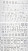 4st Universal Bga Schablon För Mtk Msm Ipad Cpu Ram Pm Ström Ic Reball Pin Direkt Värmemall