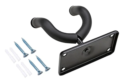 Gitarrhängare med metallbas, väggkrok, hållare, displayställ, slitstark