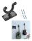 Gitarrhängare med metallbas, väggkrok, hållare, displayställ, slitstark