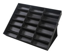 18 Grids Glasögon Solglasögon Glasögon Förvaring Display Box Hållare Case Organizer Black