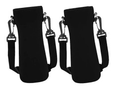 2 st Vattenflaskfodral för Cirkul 22oz Vattenflaska, svart