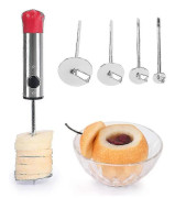 Grönsaksborr, Grönsakskärnare och Spiralizer Rostfritt Stål Borr Fruktkärnare, 4 Storlekar Borr