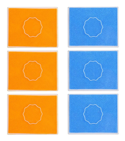 Bläckdyna Fingeravtryck DIY-hantverk för barn Stämpla på tyg Papper Plast 10cm x 12.5cm