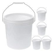 5 st Plastspann med Handtag Vattenspann Bärbar Lockspann Tvättspann för Gård 2l