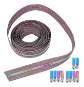 5 meter svart bagageset legering dragkedja reglage sömnad dragkedjor bulk DIY bagage dragkedja tyg dragkedja reparationssats