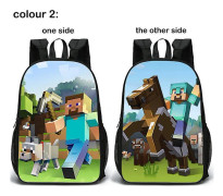 Minecraft Backpack Backpack Two-sided Schoolbag Student Schoolbag Student Gift Birthday Gift New Backpack Pattern 2