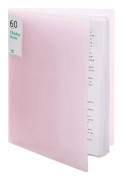 Fickor Plast Presentation Bok Portfölj Mapp Filmapp Klara Fickor Skydd Visningsbok Dokumentorganisatör För Noter Konstverk Ritningar Pink 60 Pockets