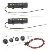 Gitarrbas Pickup Set Standard Ersättning 5 Strängar Metall Plast Pick Up Wired Bass Control Board Kit