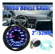 Universal 2\" 52mm Turbo Boostmätare 12v 30-35psi Turbotryck Manometer Bil Boost Controller Kit Med PVC-Slang