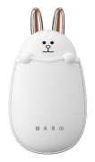[LCS]Mini elektrisk smart handvärmare, USB mobil powerbank rosa white