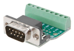 DB9 Hane/Hona D-SUB Adapterplatta Kontakt RS232 Seriell Till Kopplingsplint Sig Mal e