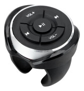 Bluetooth-knappar för ratt, trådlös fjärrkontroll för telefon, surfplatta, radio, FM-spelare, ljudvolym
