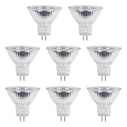 MR11 12V 20W Halogenlampor GU4 Dimbar, Varmvit 2700K, Halogen Spotlight GU4 för Skåp, Landskapsbelysning, 8-pack