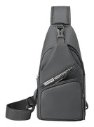 Bröstväska USB-laddningsbar ryggsäck Anti-stänk Resa Liten ryggsäck grey