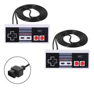 Klassisk Nes-handkontroll för Nes 8-bitars underhållningssystem konsol kontrollpanel (2 st) snngv