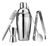 Cocktail Shaker Set 5 delar 550ml Rostfria Shakers för Professionella Bartenders Nybörjare