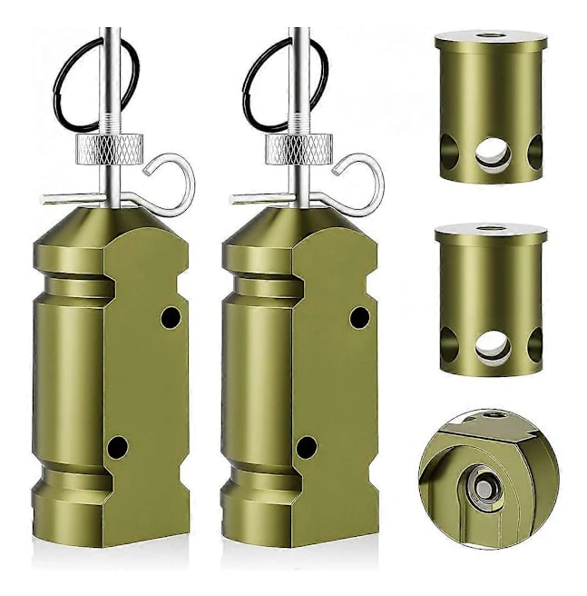 3-pack Perimeter Trip Alarm, 12 Gauge Camping Trip Wire Device, Tidig Varningssäkerhetssystem för Camping/Björnavskräckning