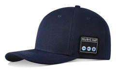 Bluetooth-mössa, Bluetooth-stickad mössa, Bluetooth-mössa för män, Trendig smart mössa, Basebollkeps för män Blue