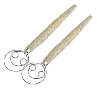 Dansk Degvisp, 2-pack Dansk Vispkrok 33 cm Rostfritt Stål Holländsk Stil Brödvisp Trä Handmixer Tillverkningsverktyg För Tårta, Bröd, Kaka