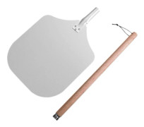 12\" Pizzaspade med Avtagbart Handtag, Kompatibel med Multifunktionellt Köksredskap & Serveringsbricka, Utrymmesbesparande Design Kompatibel med Enkel Förvaring 52.5cm