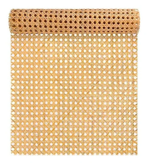 16-tums bred Naturlig Rattanväv 40-tums lång (3,3 fot) Rattanvävrullar för Möbler, Stolar, Skåp, Tak