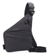 Segmenterad bröstväska Stöldskyddsaxelväska Herr Damväska Large Sling Crossbody-väska för cykling Camping Ridning Resor Polyester