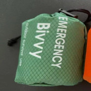 4-pack Vattentät Termisk Nödsovsäck för Utomhusbruk Camping Överlevnad Bivacksäck Orange Grön - Utan visselpipa Green - Without whistle 8pcs