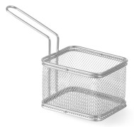 Minikorg för friterade snacks, rostfritt stål, 100x80x75mm - Hendi 426425